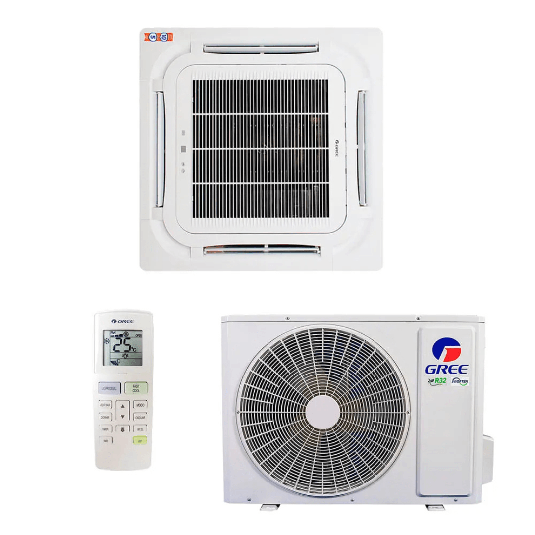 Ar Condicionado Split Cassete Inverter 4 Vias Gree G-Prime 60000 BTU's Frio R32 220V
