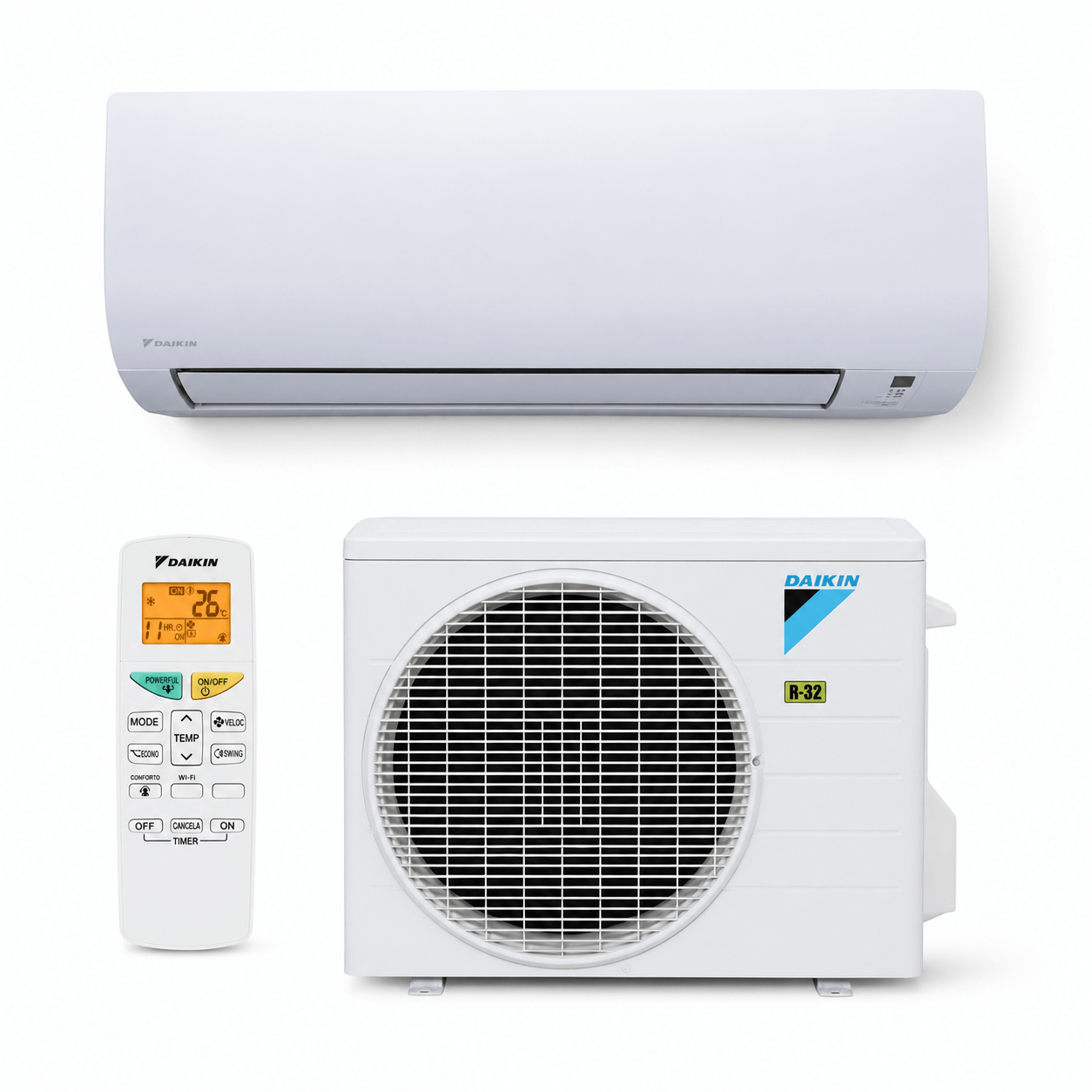 Ar Condicionado Hi Wall Split Inverter Daikin Full 18000 BTU's Frio R32 220V