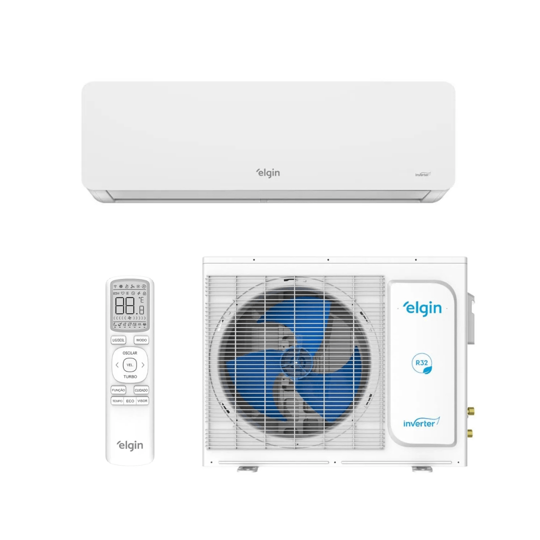 Ar Condicionado Hi Wall Split Inverter Elgin Eco Dream 12000 BTU's Frio Wi-Fi R32 220V